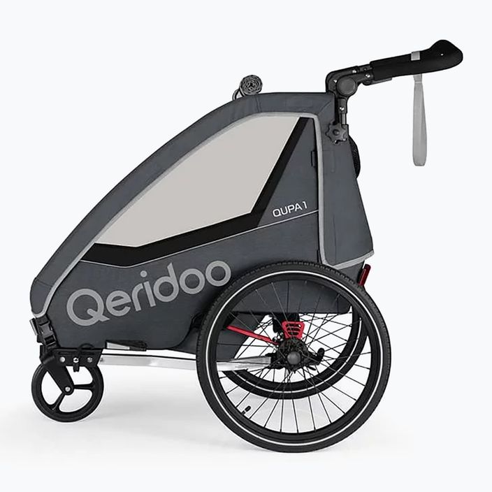 Fahrrad Anhänger Qeridoo Qupa 1 grey 2