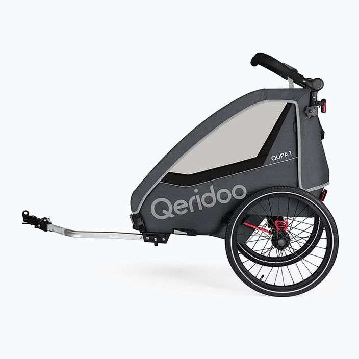 Fahrrad Anhänger Qeridoo Qupa 1 grey 3