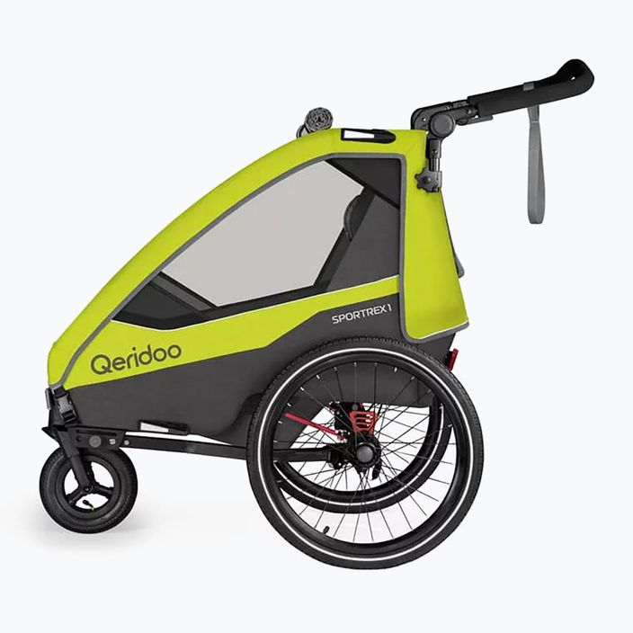 Fahrrad Anhänger Qeridoo Sportrex 1 new lime green 2