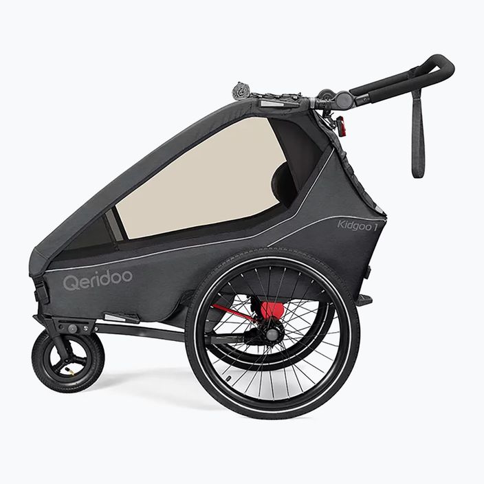 Fahrrad Anhänger Qeridoo Kidgoo 1 dark steel grey 2