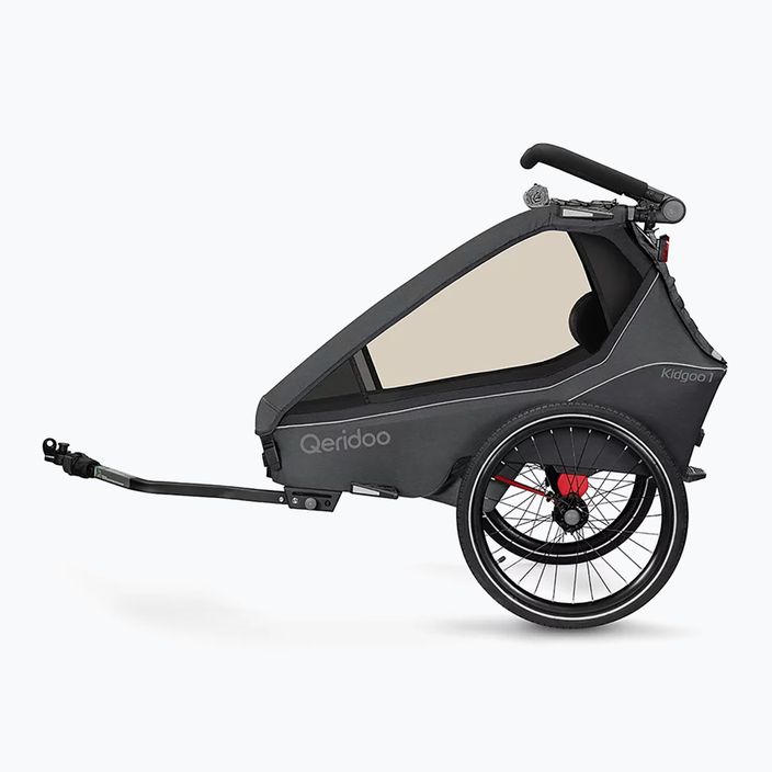 Fahrrad Anhänger Qeridoo Kidgoo 1 dark steel grey 3