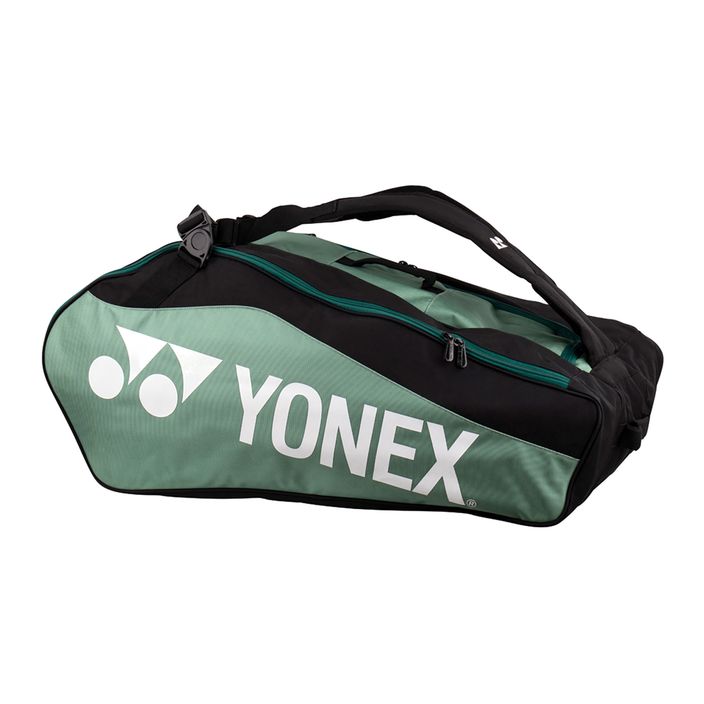 YONEX 1223 Club Racket Bag schwarz/moosgrün 2