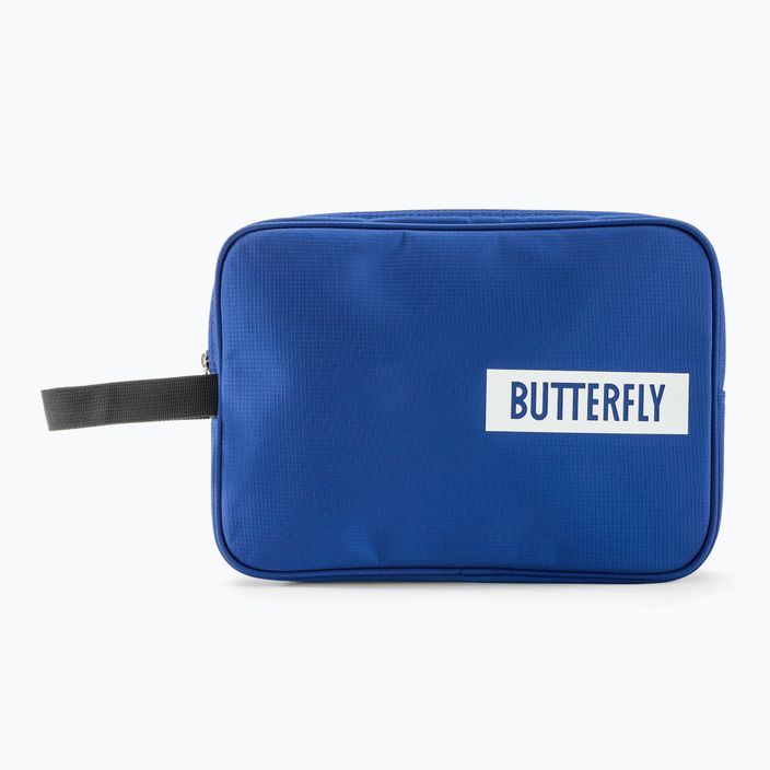 Butterfly Logo Tischtennisschlägerhülle doppelt blau