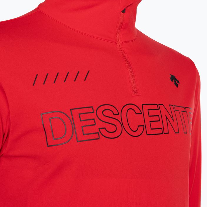 Herren-Ski-Sweatshirt Descente Descente 1/4 Zip 85 rot DWMUGB28 3