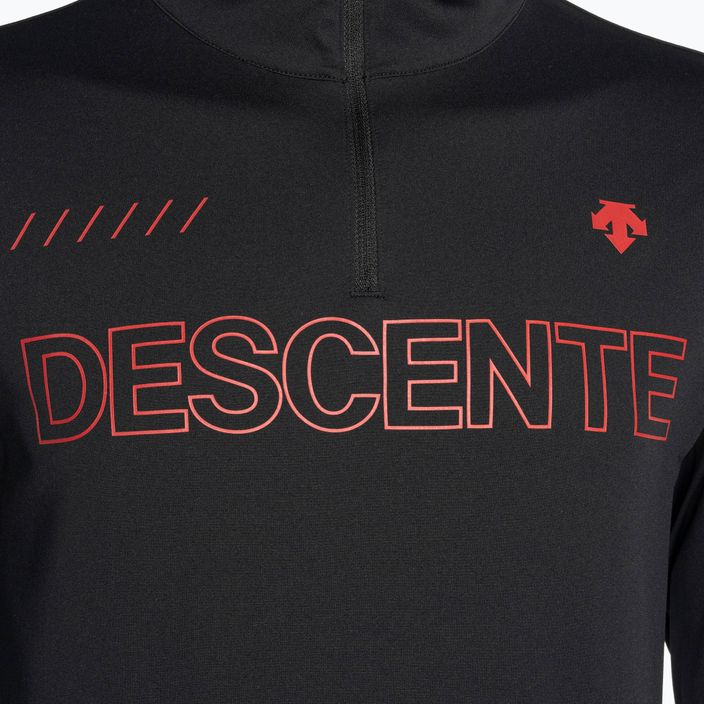 Herren-Ski-Sweatshirt Descente Descente 1/4 Zip 93 schwarz DWMUGB28 3