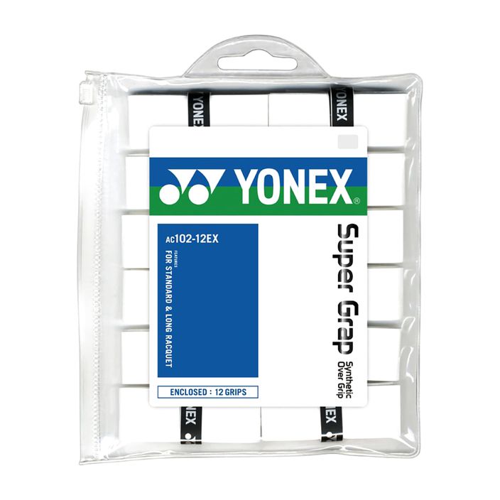 YONEX Badminton Schlägerhüllen 12 Stück weiß AC 102 2