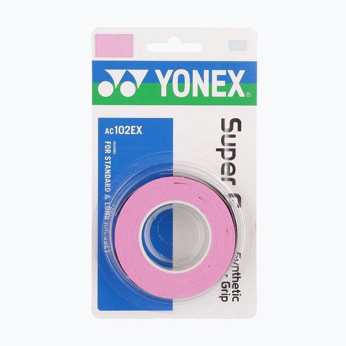 Badminton Schlägerhüllen YONEX AC 102 EX 3 Stück französisch rosa