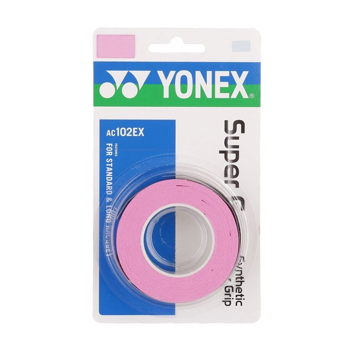 Badminton Schlägerhüllen YONEX AC 102 EX 3 Stück französisch rosa 2