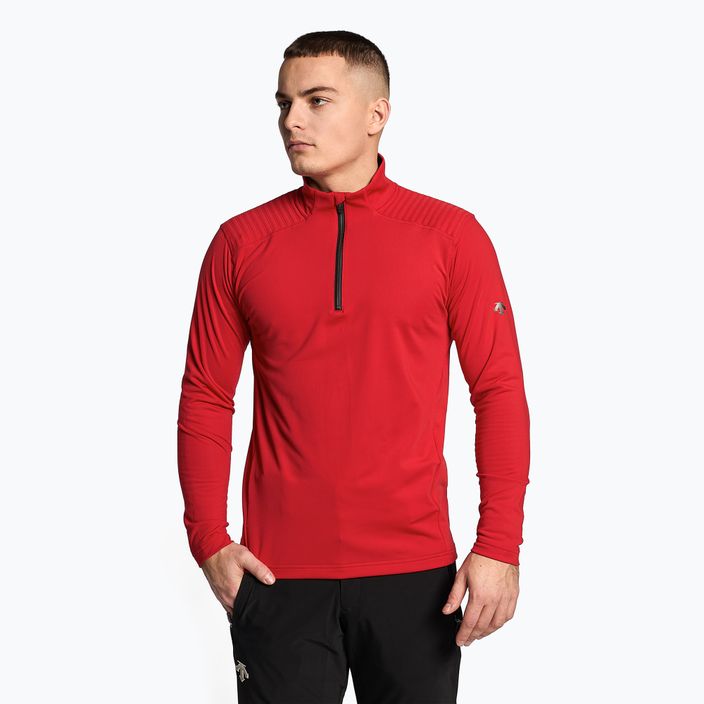 Herren-Ski-Sweatshirt Descente Piccard elektrisch rot