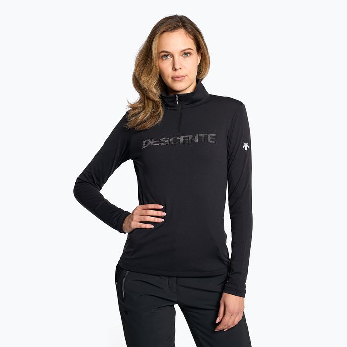 Damen-Ski-Sweatshirt Descente Laurel schwarz