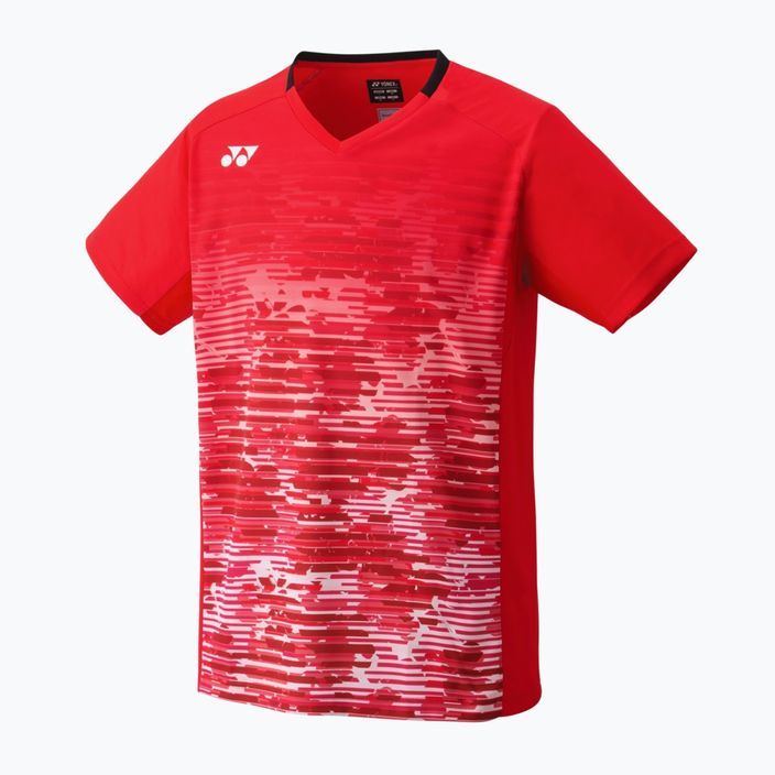 Herren YONEX Rundhals-Tennisshirt rot CPM105053CR 4