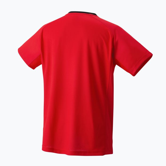 Herren YONEX Rundhals-Tennisshirt rot CPM105053CR 5