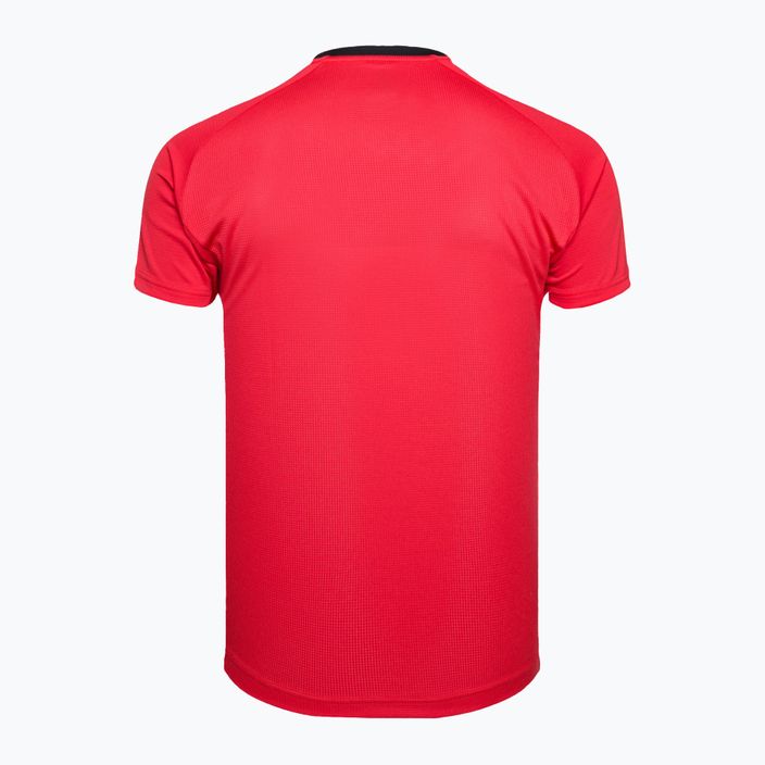 Herren YONEX Rundhals-Tennisshirt rot CPM105053CR 2