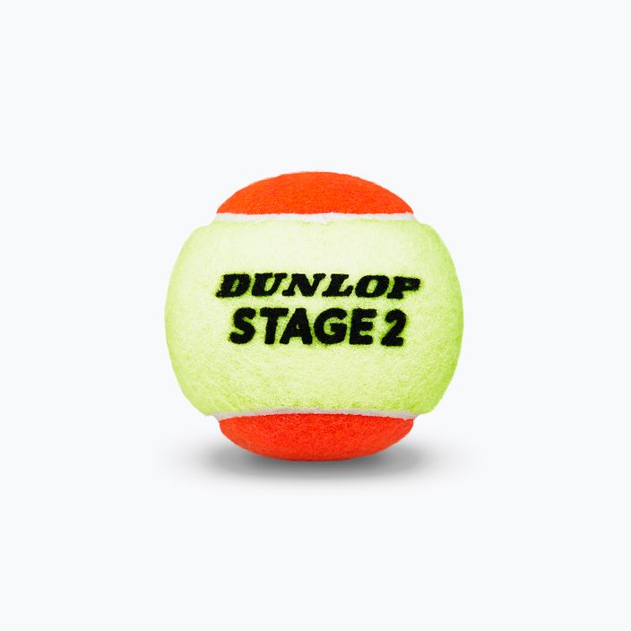 Kinder-Tennisbälle Dunlop Stage 2 3 stück orange-gelb 61339 3