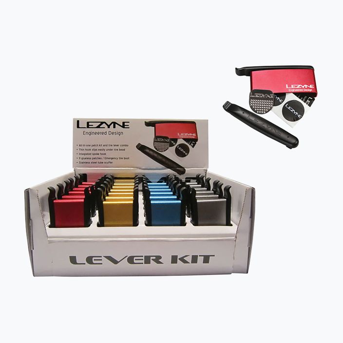 Lezyne Set LEVER KIT BOX 2x Polster  6x Flicken LZN-1-PK-LEVER-BOX24-V1