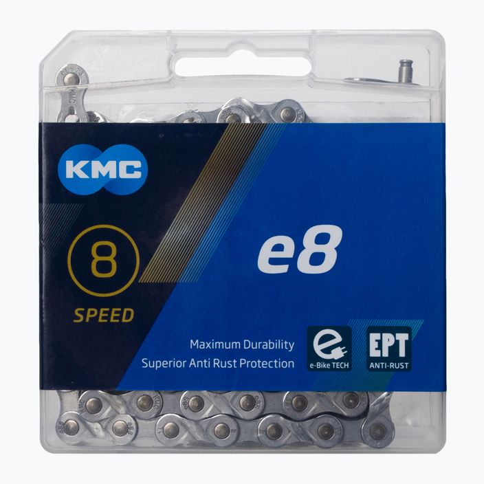 KMC e8 EPT e-Bike Kette 122 Glieder 8rz silber BE08SEP22