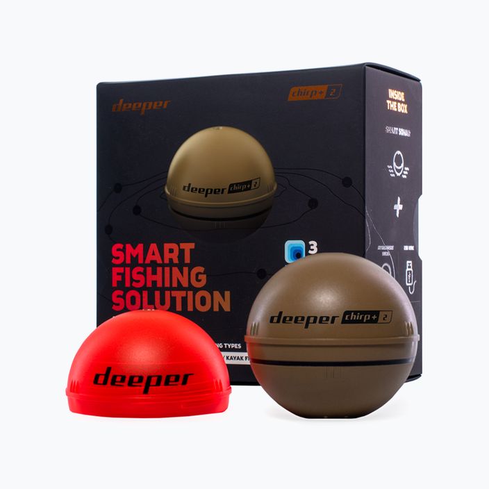 Deeper Smart Sonar Chirp+ 2.0 Braunes Angelsonar DP4H10S10 2