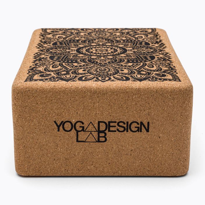 Yoga Design Lab Kork Yoga Würfel braun BL-Kork-Mandala schwarz 2