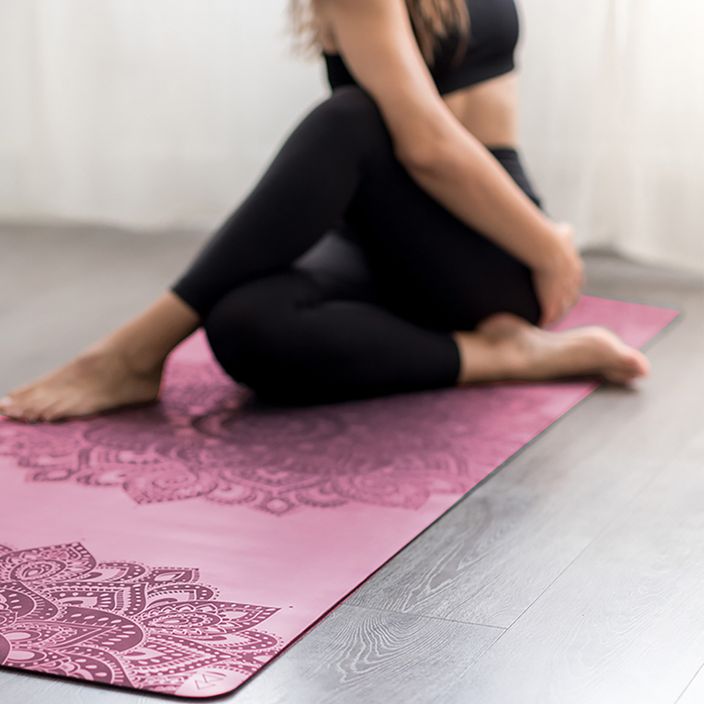 Yoga Design Lab Unendlichkeit Yoga-Matte 3 mm rosa Mandala Rose 5