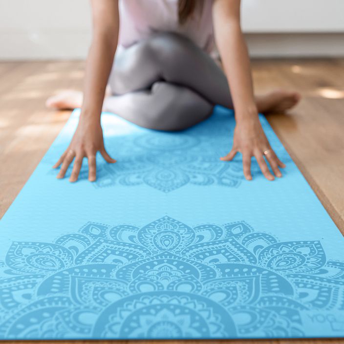 Yoga Design Lab Flow Pure 6 mm blau Mandala Aqua Yogamatte 6