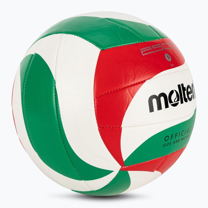 Molten Volleyball V5M2500-5 weiß/grün/rot Größe 5 2
