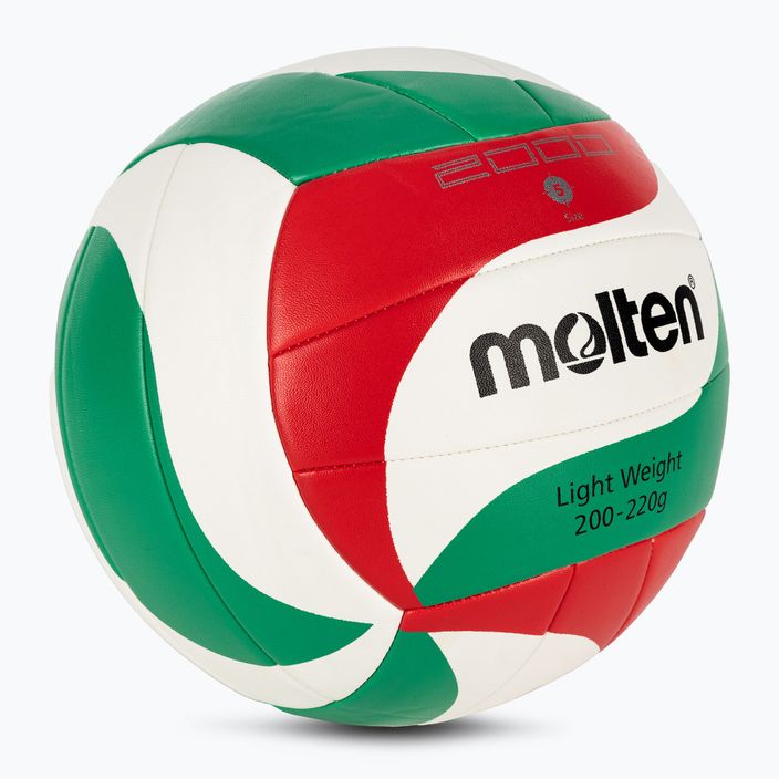 Molten Volleyball V5M2000-L-5 weiß/grün/rot Größe 5 2