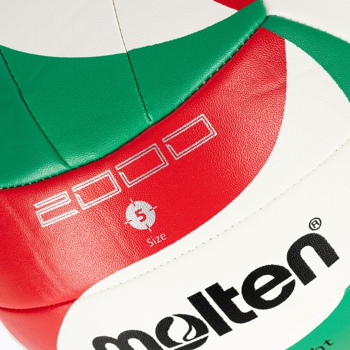 Molten Volleyball V5M2000-L-5 weiß/grün/rot Größe 5 3