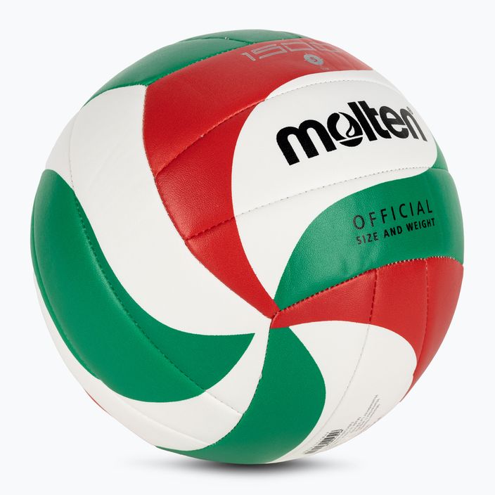 Molten Volleyball V5M1500-5 weiß/grün/rot Größe 5 2