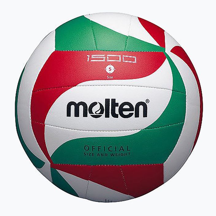 Molten Volleyball V5M1500-5 weiß/grün/rot Größe 5 4