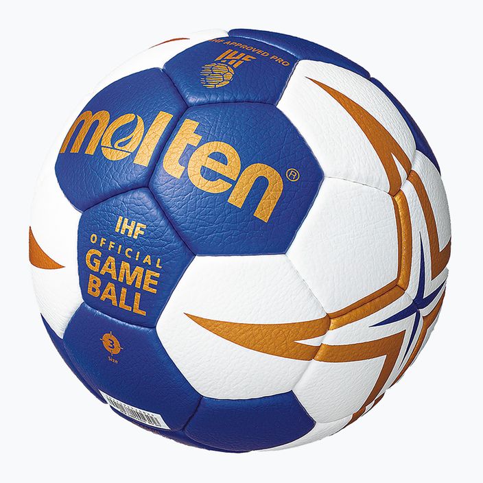 Molten Handball H3X5001-BW IHF blau/weiß Größe 3 3