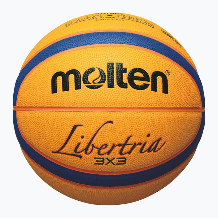Molten Basketball B33T5000 FIBA 3x3 gelb/blau Größe 3 2