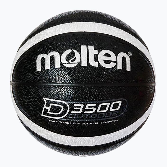 Molten Basketball B6D3500-KS schwarz/silber Größe 6 4