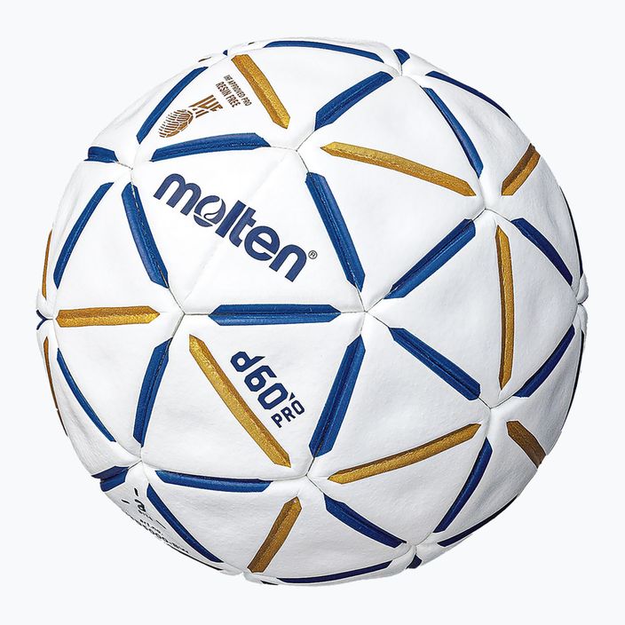 Molten handball H3D5000-BW d60 PRO IHF-3 blau/weiß Größe 3 2