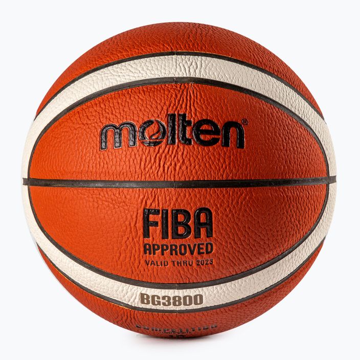 Geschmolzener FIBA-Basketball orange BG3800 2