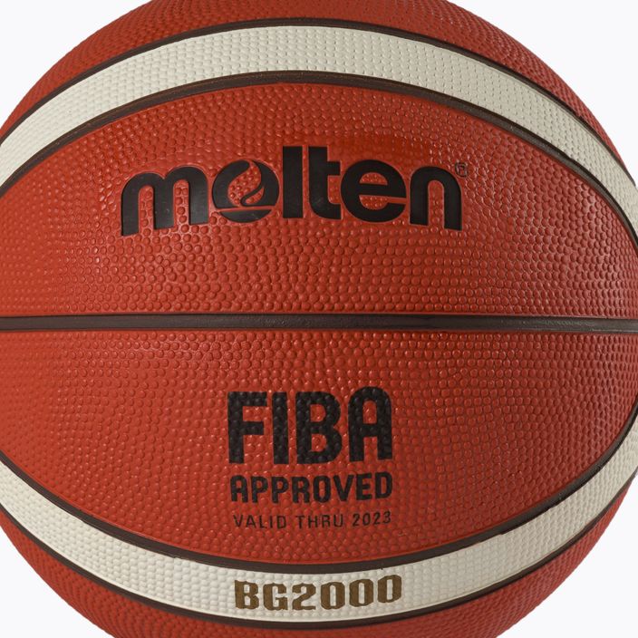Geschmolzener FIBA-Basketball orange B5G2000 3