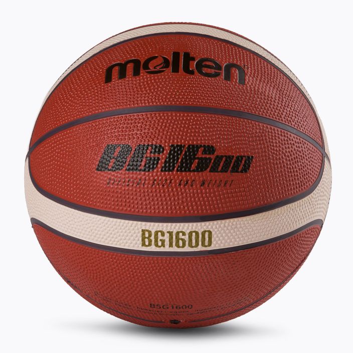 Geschmolzener Basketball orange B5G1600