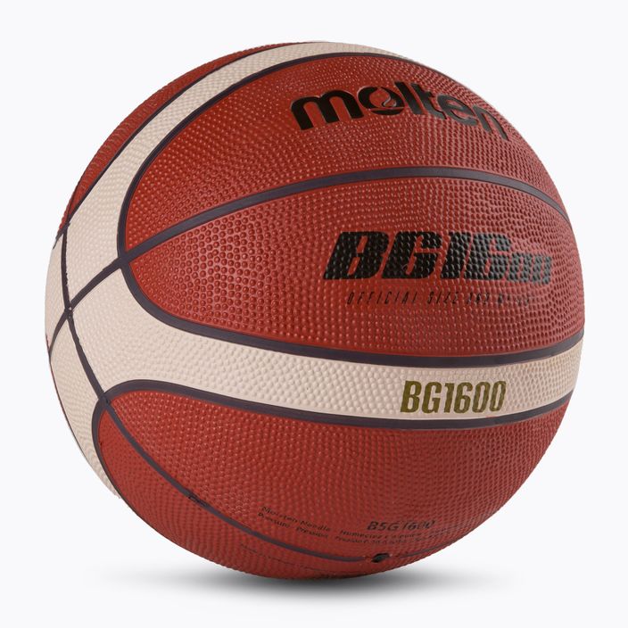 Geschmolzener Basketball orange B5G1600 2