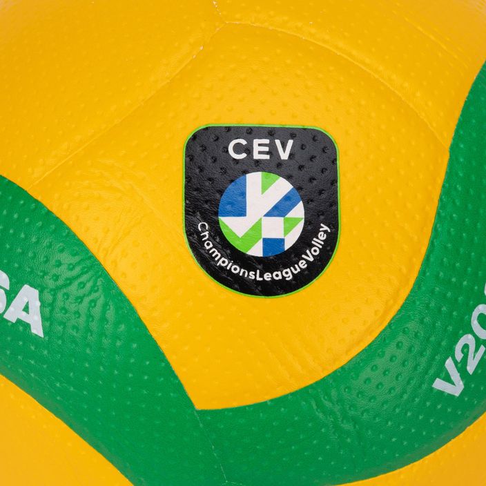 Mikasa CEV Volleyball gelb-grün V200W 3