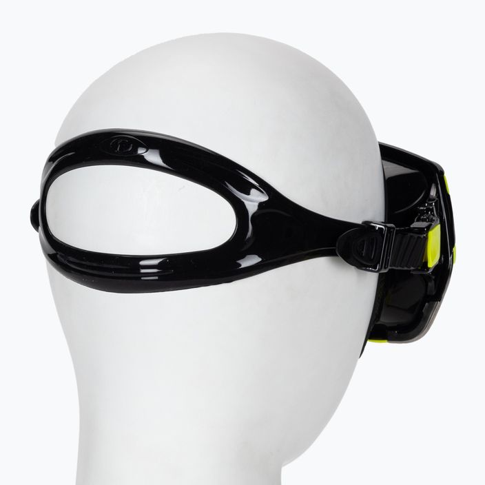 TUSA Freedom Hd Mask Tauchmaske schwarz und gelb M-1001 3