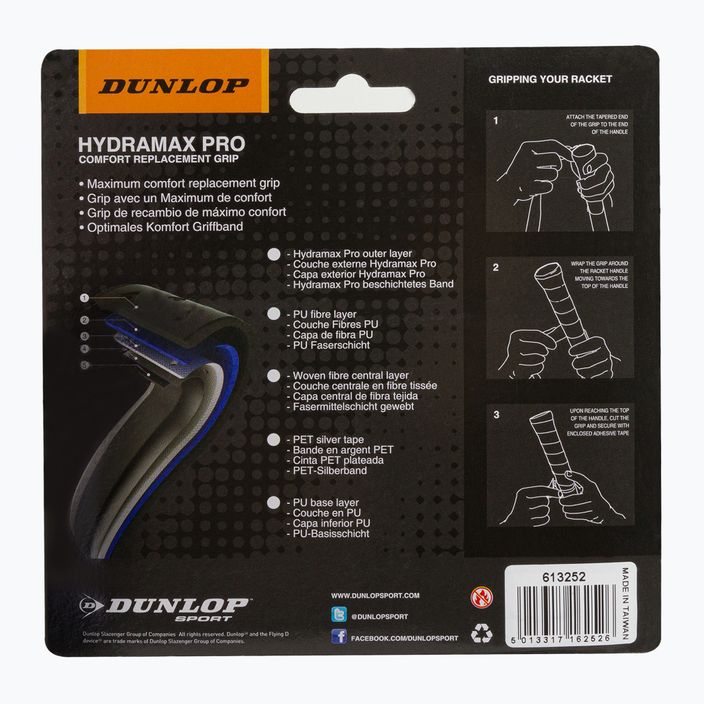 Dunlop Hydramax Pro Squash Schlägerhüllen 2 Stück schwarz 613252 2