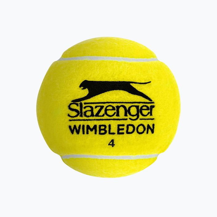 Tennisbälle Slazenger Wimbledon 4 stück gelb 3494 3