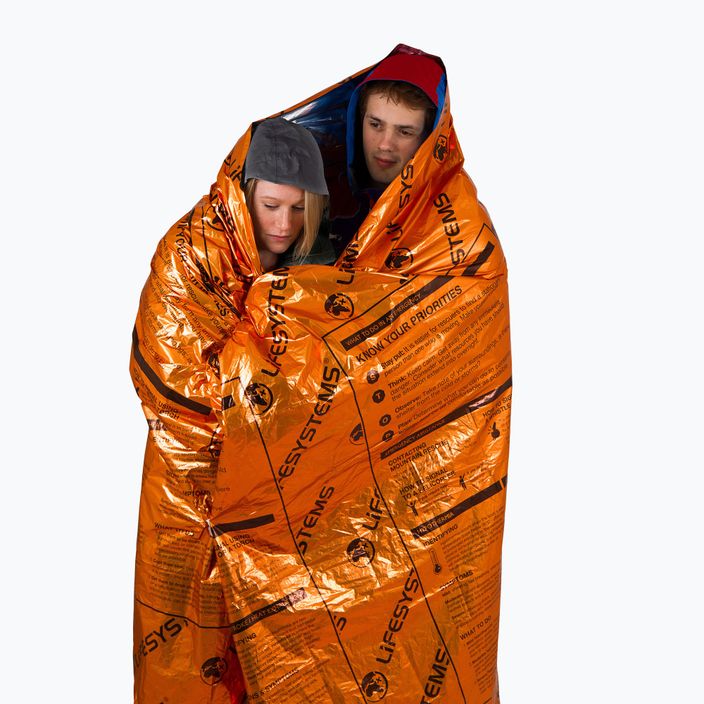 Thermodecke für zwei Personen Lifesystems Heatshield Blanket Double orange LM4217 5