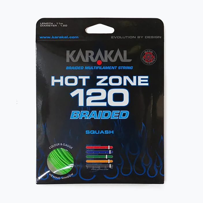 Squashsaite Karakal Hot Zone Braided 120 11 m grün