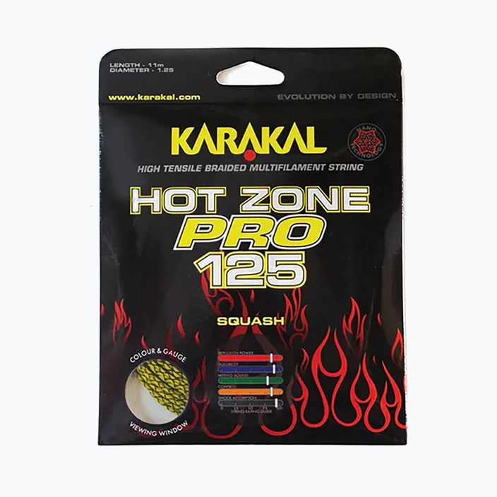 Squashsaite Karakal Hot Zone Pro 125 11 m gelb/schwarz