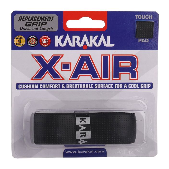 Squashschläger Umschlag Karakal X-AIR Grip schwarz 2