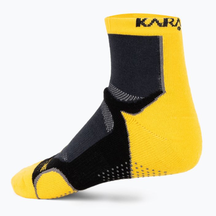 Karakal X4 Ankle Tennissocken schwarz/gelb KC530 2