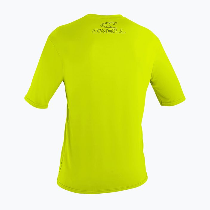 Herren-Badeshirt O'Neill Basic Skins Sun Shirt lime 2