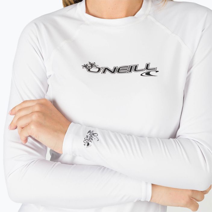 O'Neill Basic Skins Damen Schwimmen Shirt weiß 3549 4