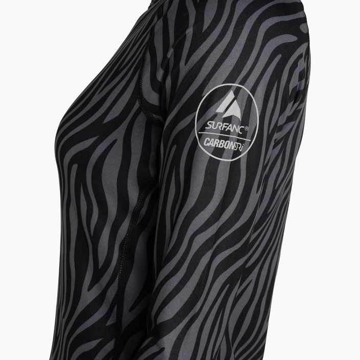 Women's Surfanic Cozy Limited Edition Crew Neck Thermo-Longsleeve schwarz zebra 7