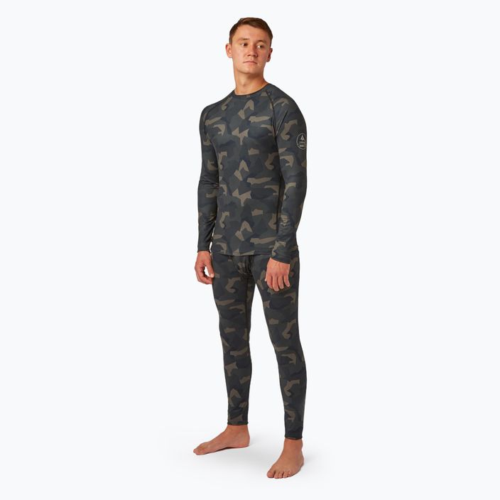 Herren Surfanic Bodyfit Limited Edition Crew Neck forest geo camo thermal longsleeve 2